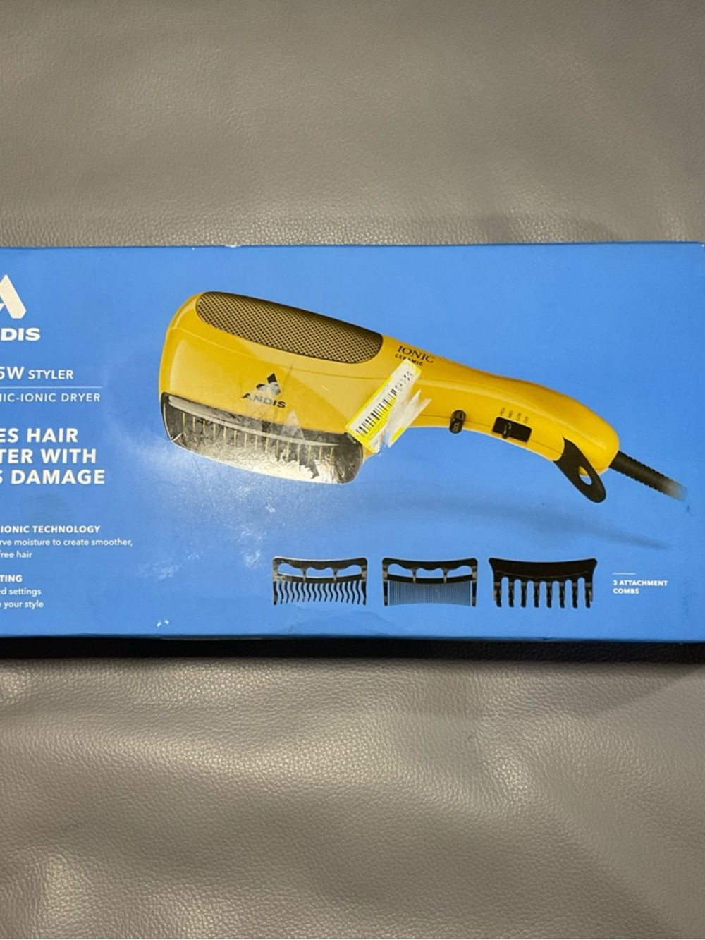 Andis Yellow and Black Ionic Hair Styler Dryer